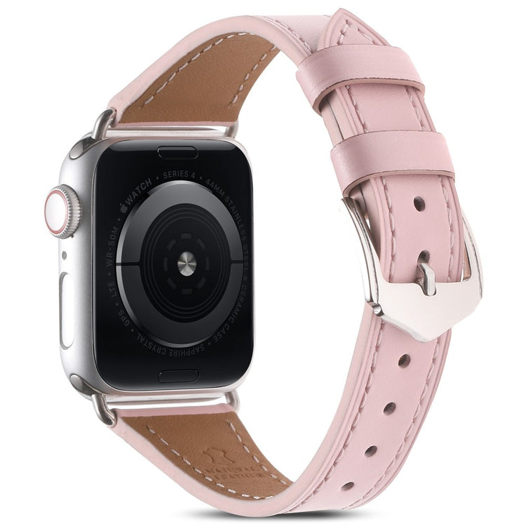 Meget holdbart Universal Apple Ægte læder Rem - Pink#serie_5