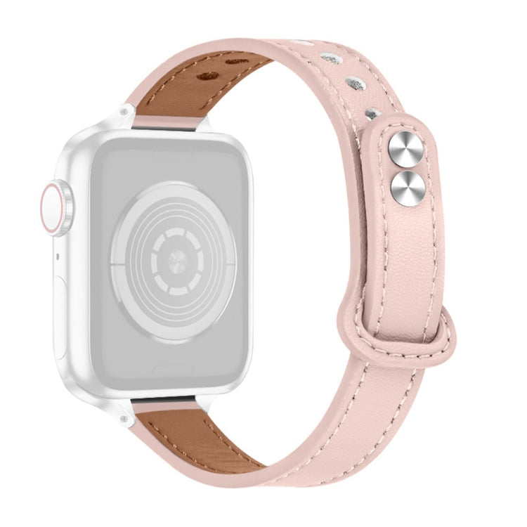 Alle tiders Universal Apple Ægte læder Urrem - Pink#serie_4