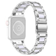 Uroczy Apple Smartwatch Metal I Stras Uniwersalne Pasek