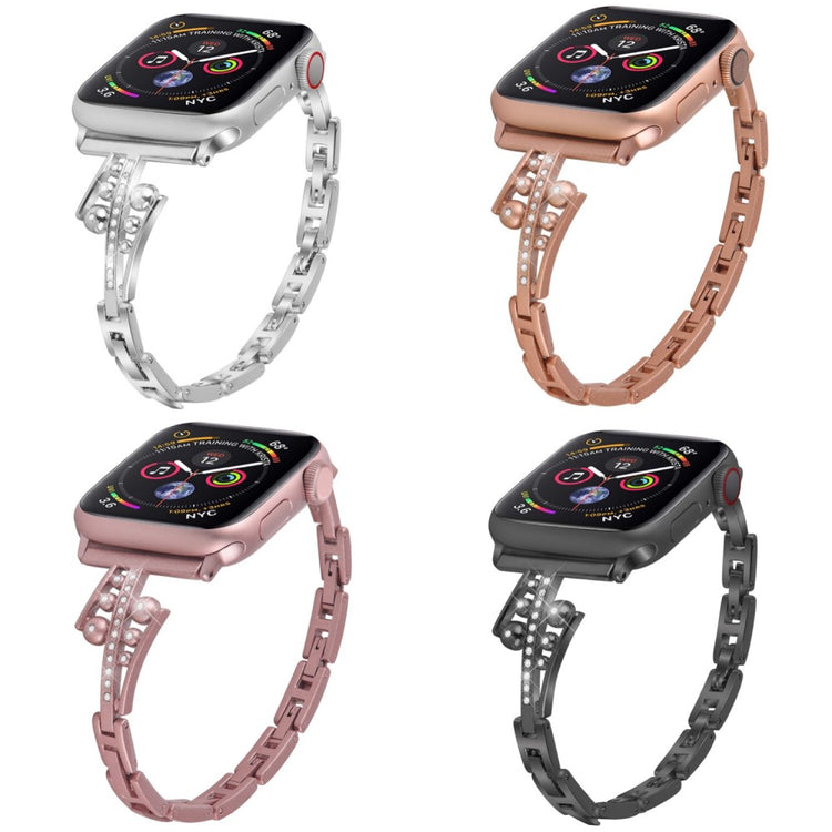 Helt vildt fint Universal Apple Metal og Rhinsten Rem - Pink#serie_2