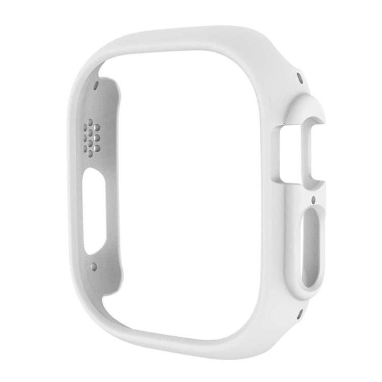 Apple Watch Ultra Plastik Cover med Skærmbeskytter og Hærdet Glas - Hvid#serie_1