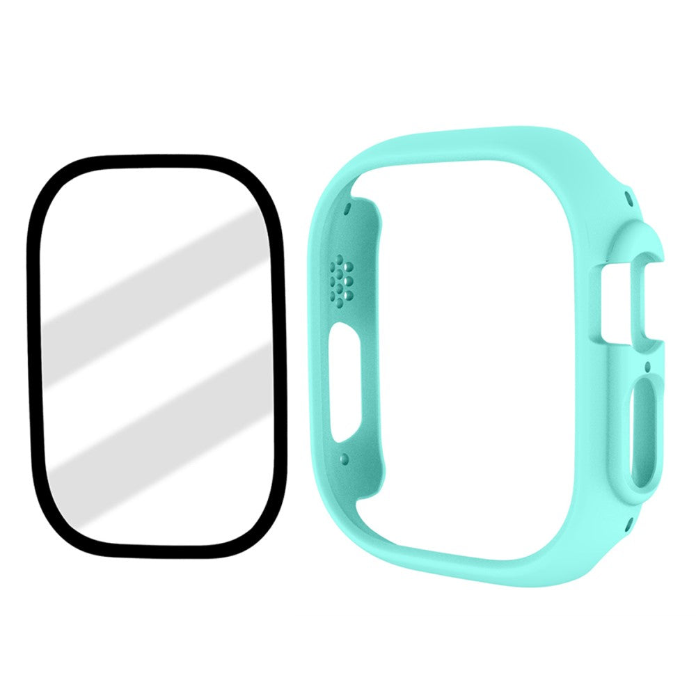 Apple Watch Ultra Plastik Cover med Skærmbeskytter og Hærdet Glas - Blå#serie_13
