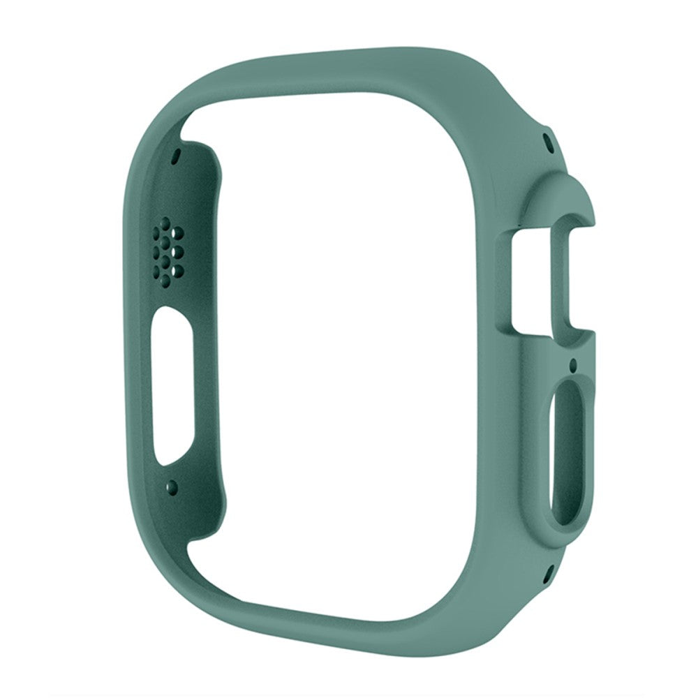 Apple Watch Ultra Plastik Cover med Skærmbeskytter og Hærdet Glas - Grøn#serie_7