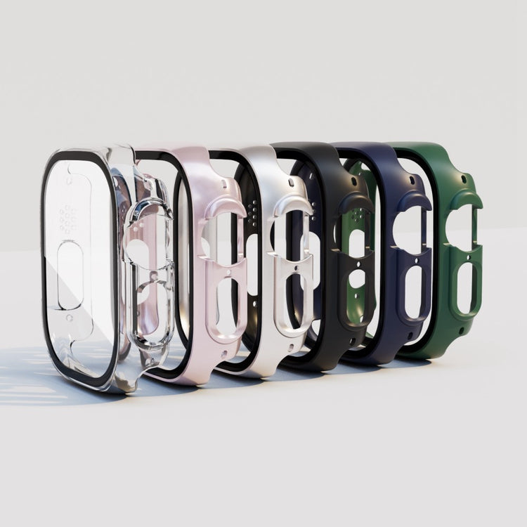 Mega Flot Apple Watch Ultra Cover med Skærmbeskytter i Plastik og Hærdet Glas - Grøn#serie_3