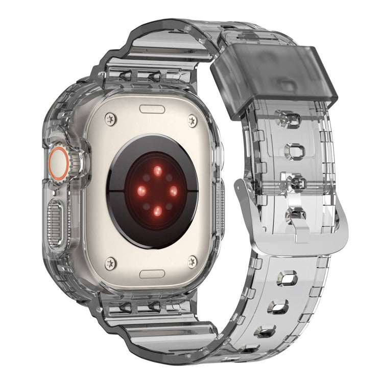 Meget skøn Apple Watch Ultra Silikone Rem - Sort#serie_3