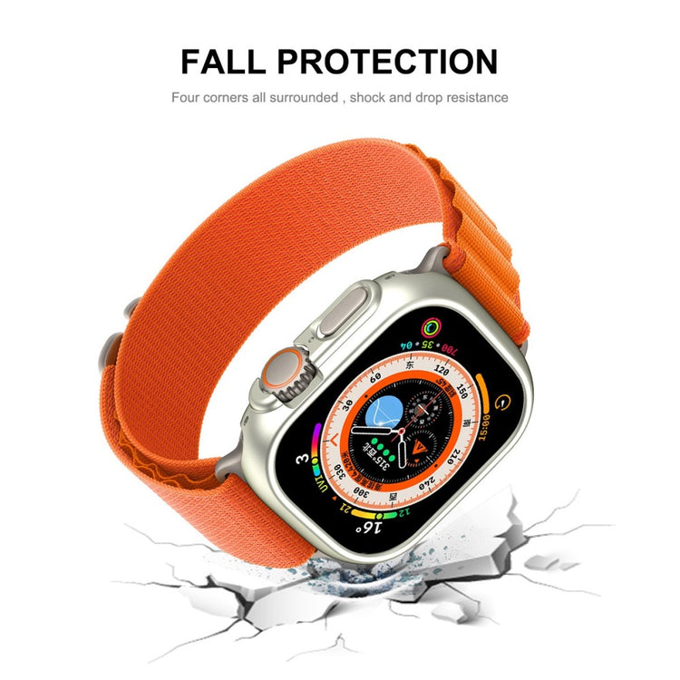 Apple Watch Ultra Plastik Cover med Skærmbeskytter - Sølv#serie_4