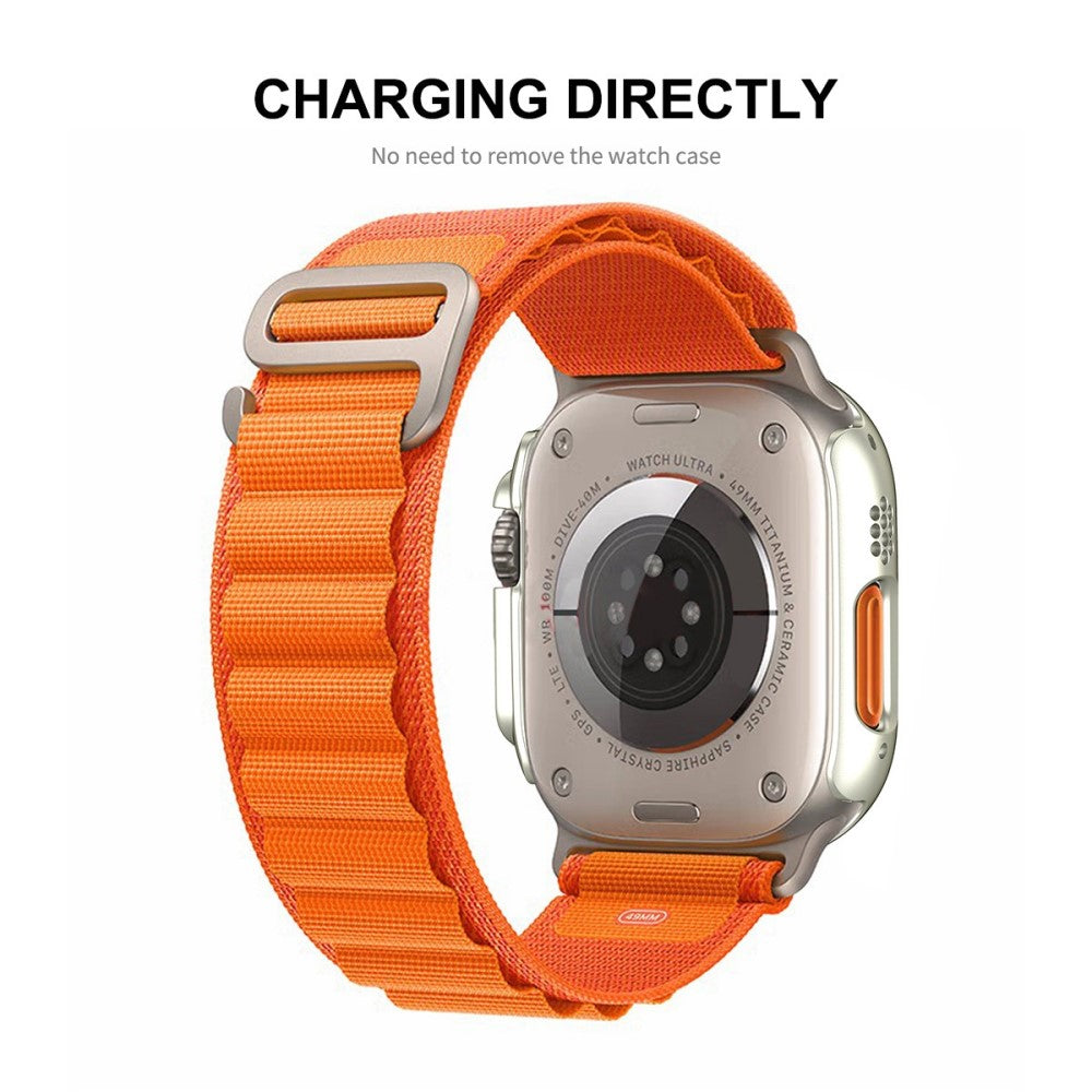 Apple Watch Ultra Plastik Cover med Skærmbeskytter - Orange#serie_6