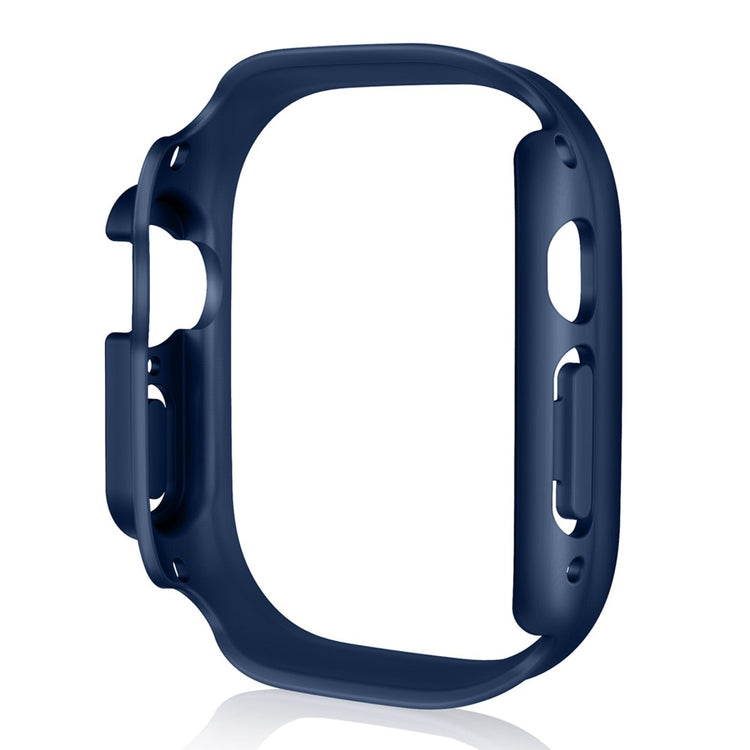 Beskyttende Apple Watch Ultra Cover med Skærmbeskytter i Plastik og Hærdet Glas - Rød#serie_12
