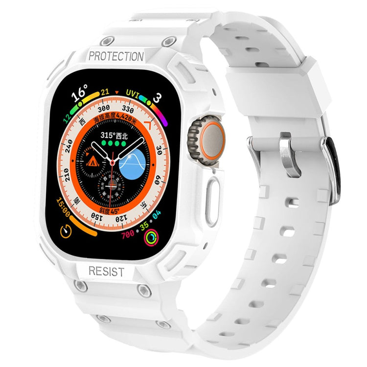 Vildt sejt Apple Watch Ultra Silikone Rem - Hvid#serie_7