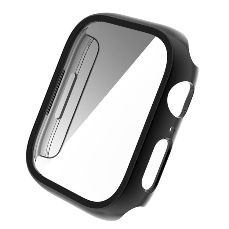 Flot Apple Watch Series 8 (41mm) / Apple Watch Series 7 41mm Cover med Skærmbeskytter i Plastik og Hærdet Glas - Sort#serie_1