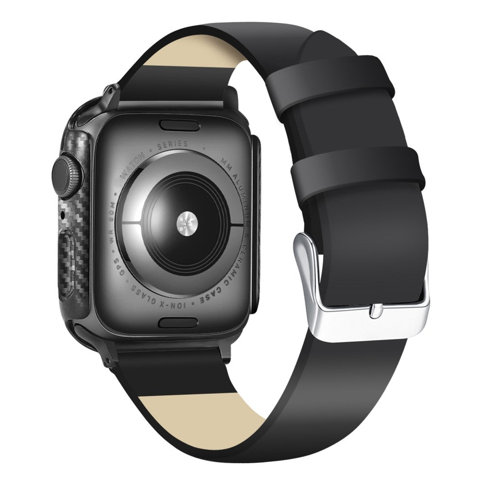 Meget Fed Apple Watch Series 8 (41mm) / Apple Watch Series 7 41mm Cover med Skærmbeskytter i Plastik og Hærdet Glas - Sort#serie_109