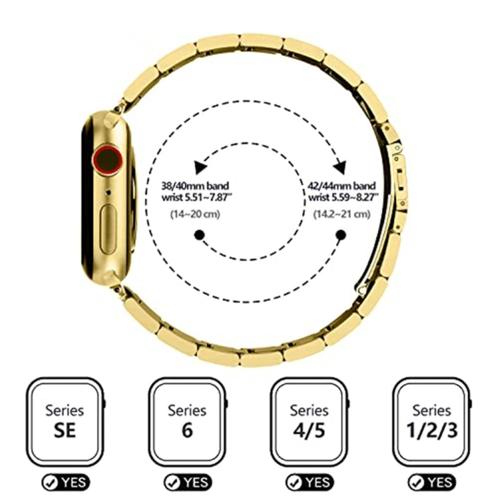 Helt vildt flot Universal Apple Metal Urrem - Guld#serie_2