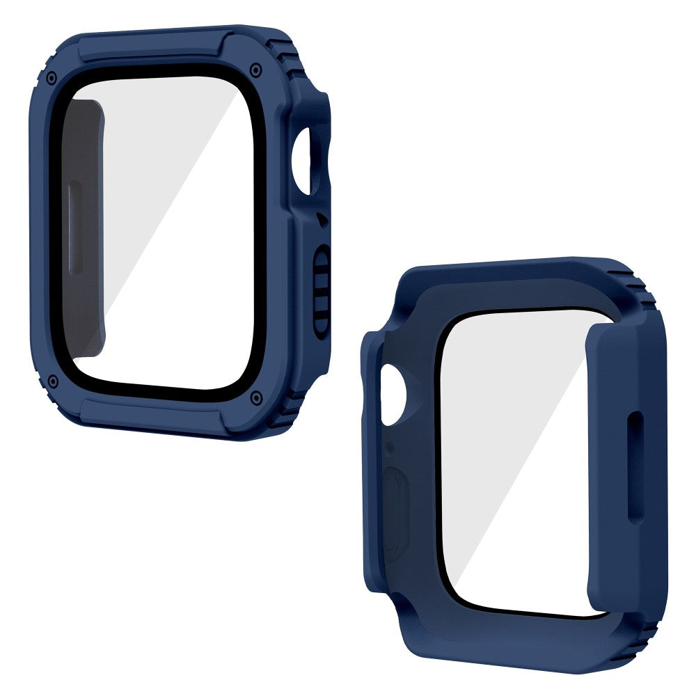 Flot Apple Watch Series 8 (45mm) / Apple Watch Series 7 45mm Cover med Skærmbeskytter i Plastik og Hærdet Glas - Blå#serie_5