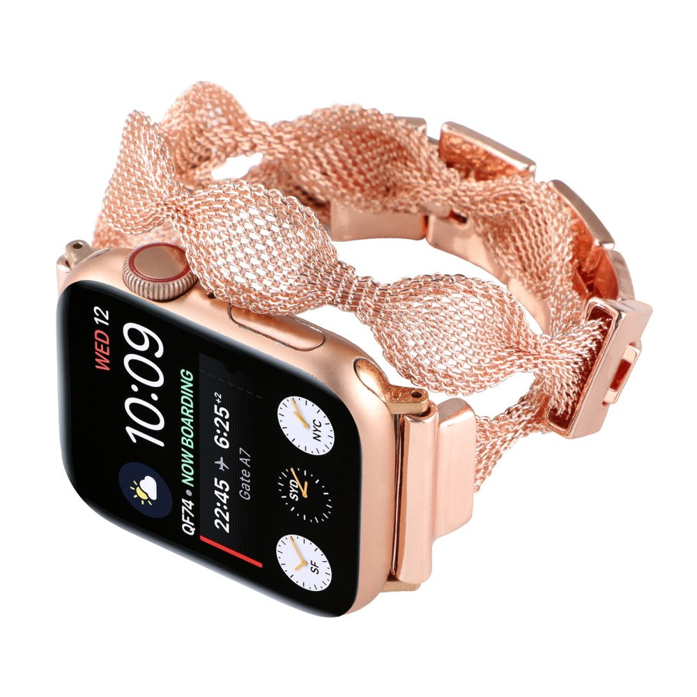 Mega Hårdfør Metal Universal Rem passer til Apple Smartwatch - Pink#serie_1