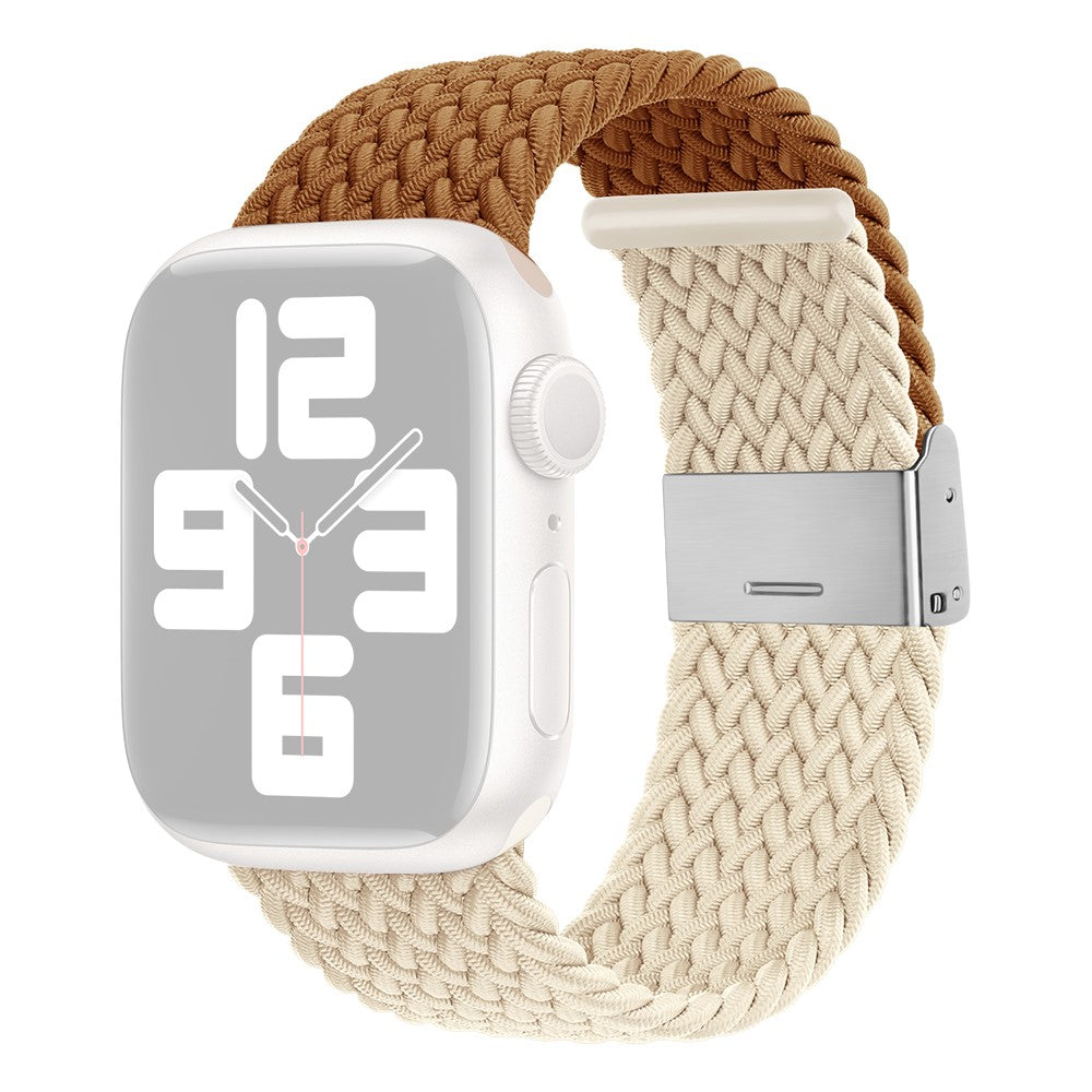 Glimrende Nylon Universal Rem passer til Apple Smartwatch - Brun#serie_11