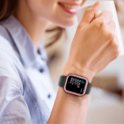 Mega Fint Universal Apple Cover med Skærmbeskytter i Plastik, Rhinsten og Hærdet Glas - Rød#serie_4