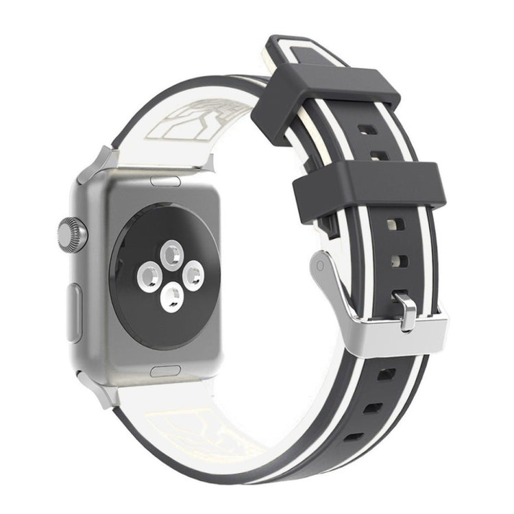 Meget hårdfør Apple Watch Series 1-3 42mm Silikone Rem - Hvid#serie_2