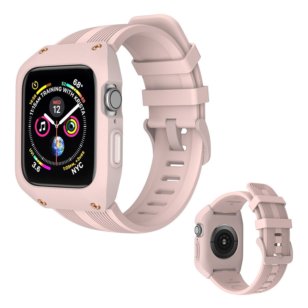 Vildt nydelig Apple Watch Series 1-3 42mm Silikone Rem - Pink#serie_3