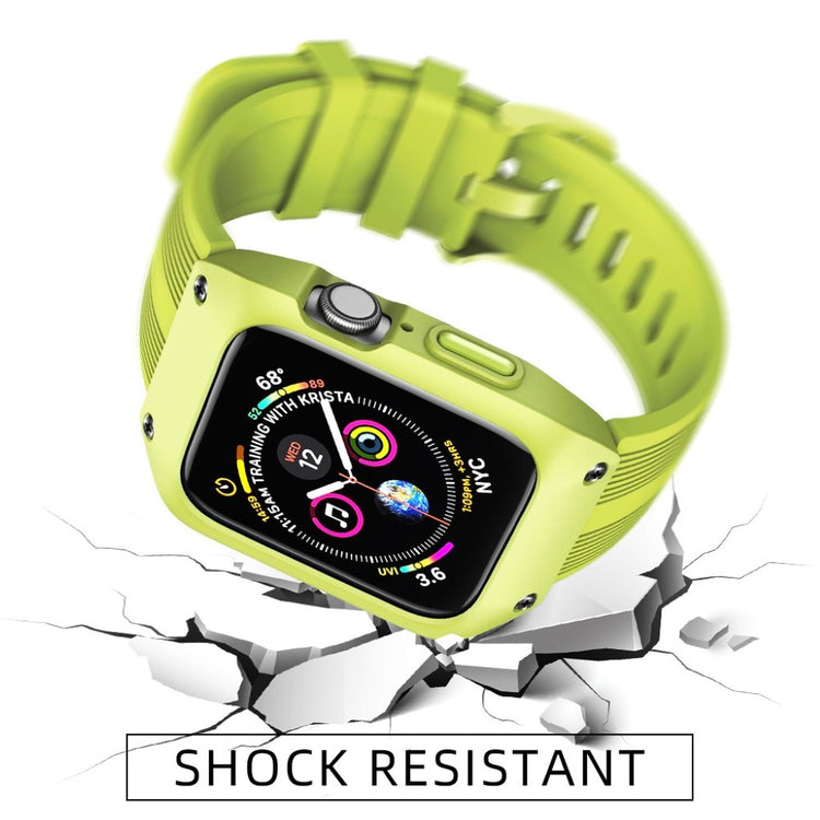 Vildt nydelig Apple Watch Series 1-3 42mm Silikone Rem - Grøn#serie_5