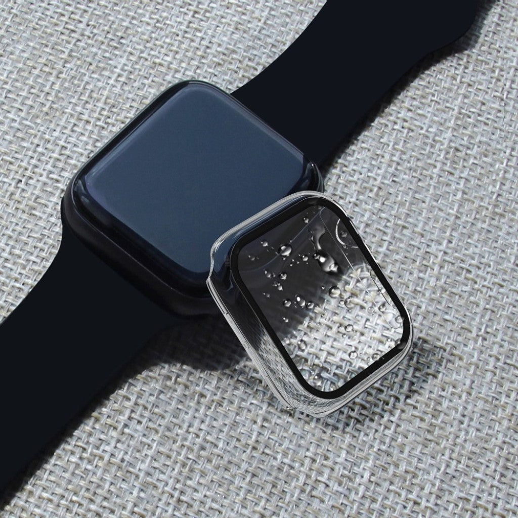 Alle Tiders Apple Watch Series 1-3 42mm Cover med Skærmbeskytter i Hærdet Glas - Gennemsigtig#serie_3