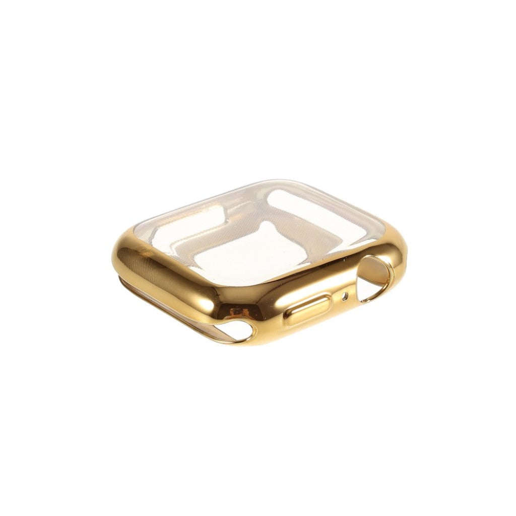 Apple Watch Series 1-3 42mm  Silikone og Glas Bumper  - Guld#serie_3