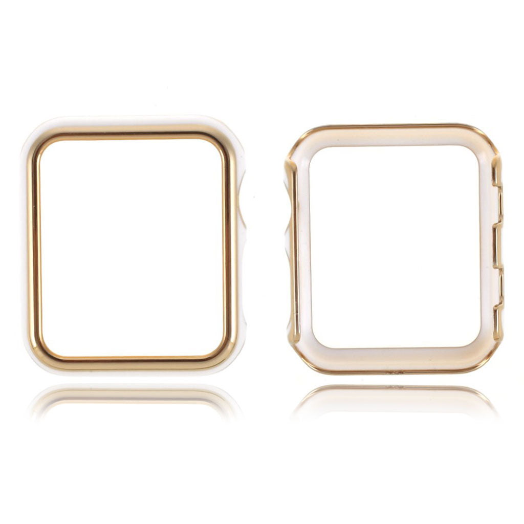 Apple Watch Series 1-3 42mm Stilfuld Plastik Bumper  - Guld#serie_1