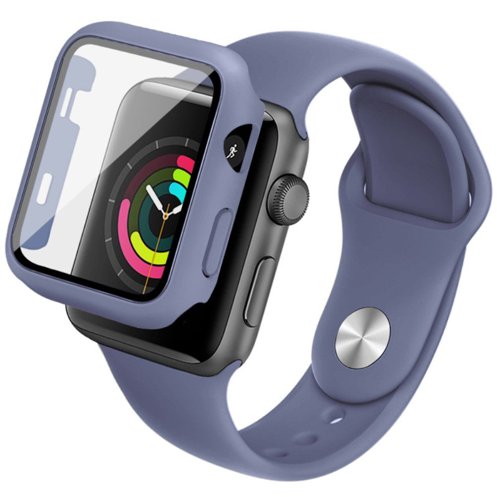 Apple Watch Series 1-3 42mm Silikone Cover med Rem - Blå#serie_2