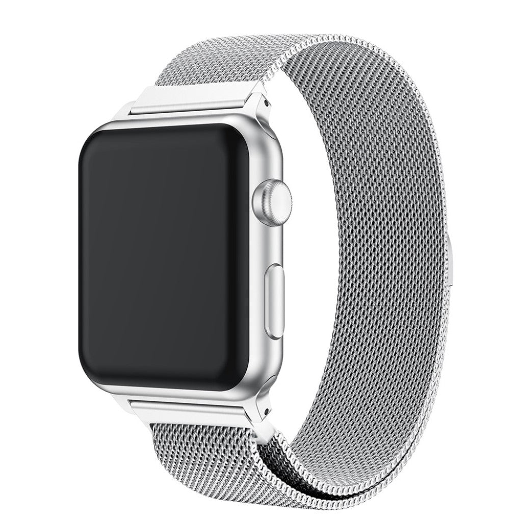 Meget kønt Apple Watch Series 1-3 38mm Metal Rem - Sølv#serie_034