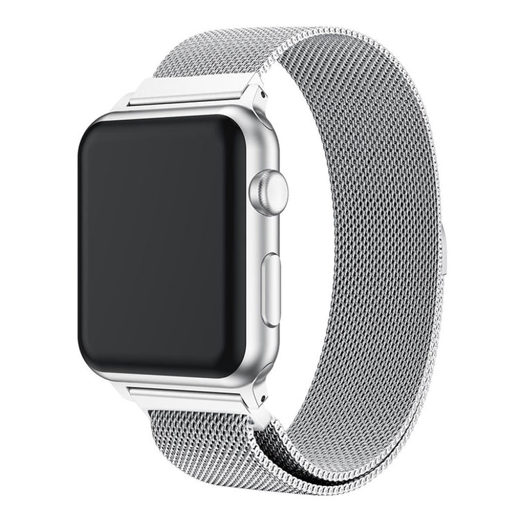 Meget kønt Apple Watch Series 1-3 38mm Metal Rem - Sølv#serie_034