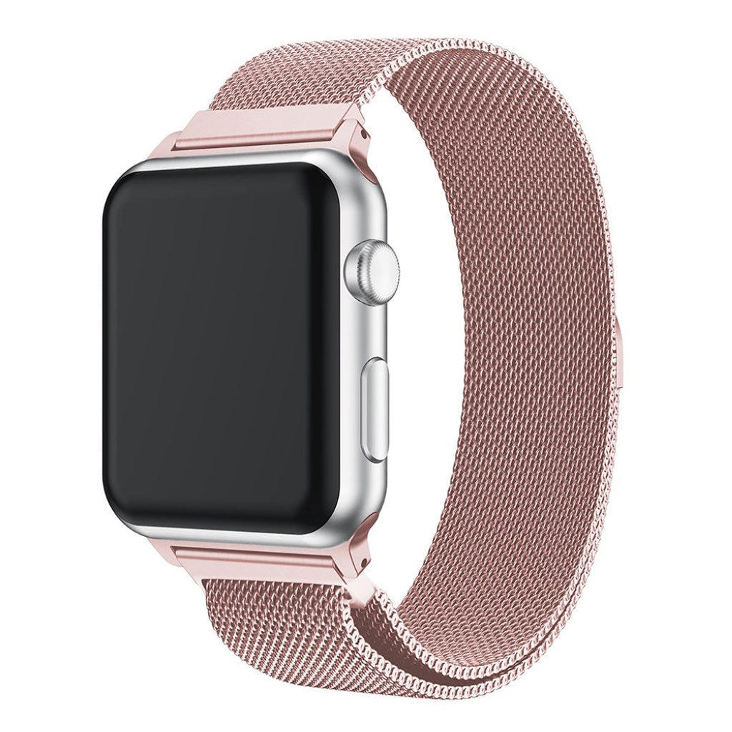 Komfortabel Apple Watch Series 1-3 38mm Metal Rem - Pink#serie_2