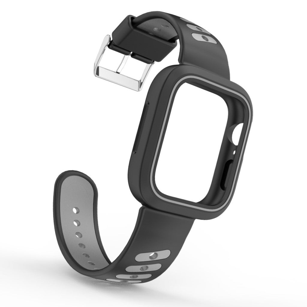 Mega kønt Apple Watch Series 1-3 38mm Silikone Rem - Sølv#serie_1