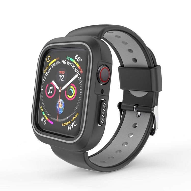 Mega kønt Apple Watch Series 1-3 38mm Silikone Rem - Sølv#serie_1