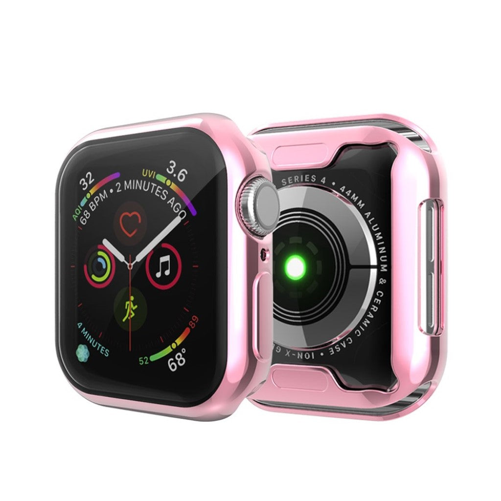 Apple Watch Series 1-3 38mm Gennemsigtig Silikone Bumper  - Pink#serie_2