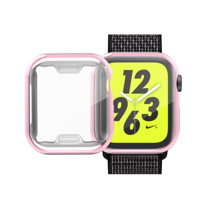 Apple Watch Series 1-3 38mm Gennemsigtig Silikone Bumper  - Pink#serie_2