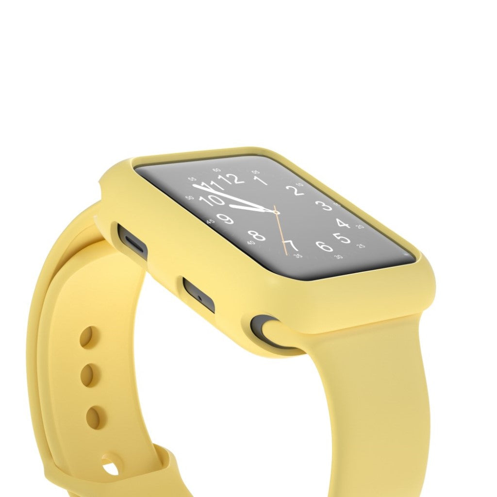 Vildt Fed Apple Watch Series 1-3 38mm Silikone Cover - Gul#serie_9