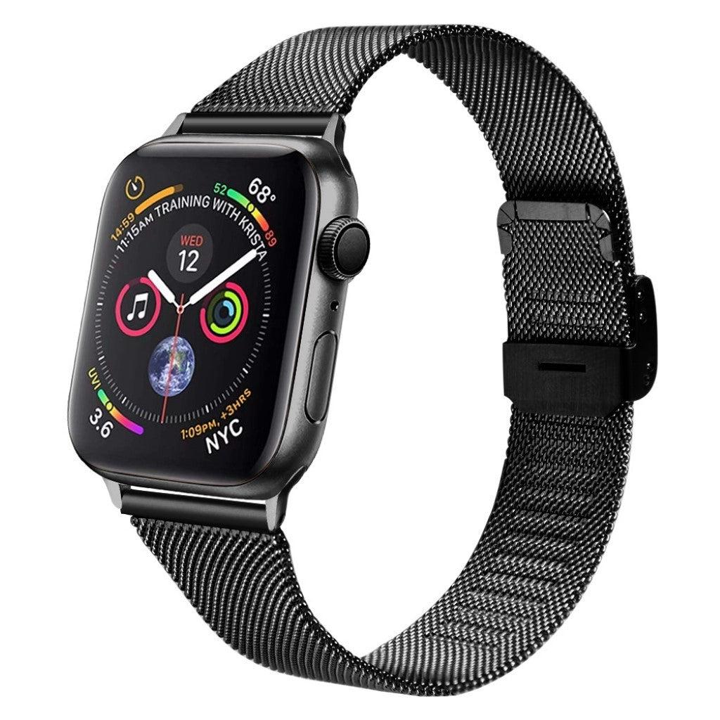 Stilren Apple Watch Series 1-3 38mm Metal Rem - Sort#serie_2