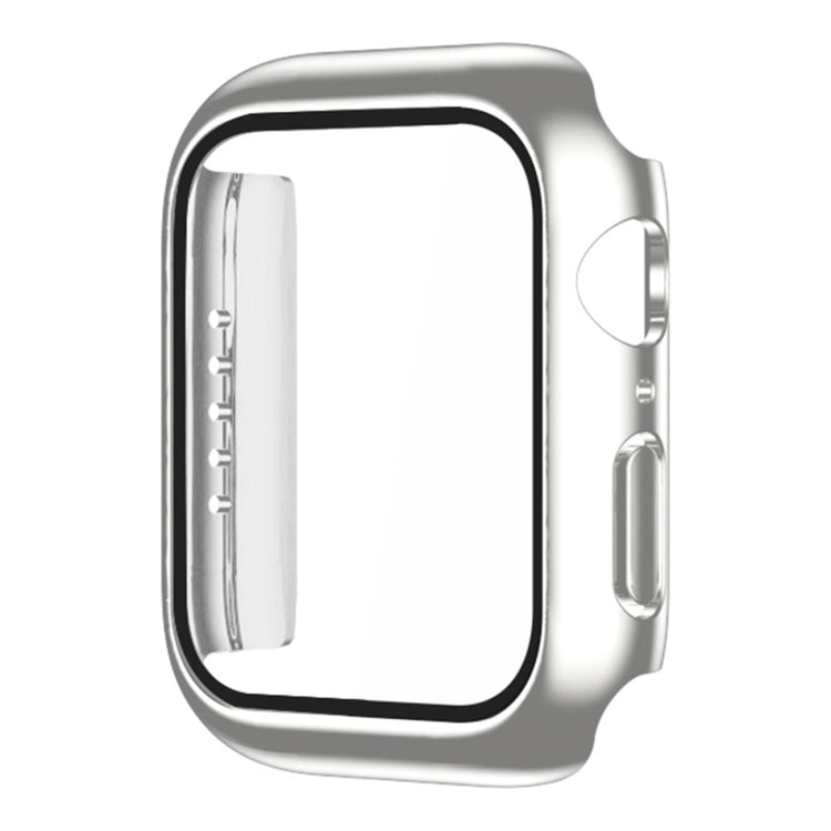 Meget Fed Apple Watch Series 1-3 38mm Cover med Skærmbeskytter i Plastik og Hærdet Glas - Sølv#serie_2