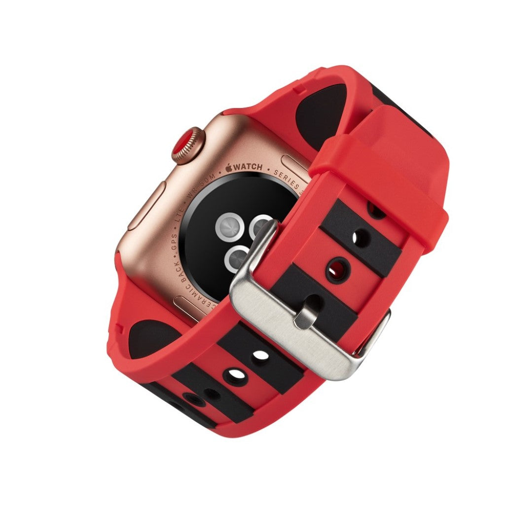 Superflot Apple Watch Series 4 40mm Silikone Rem - Flerfarvet#serie_3