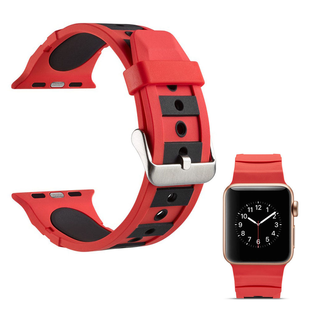 Superflot Apple Watch Series 4 40mm Silikone Rem - Flerfarvet#serie_3