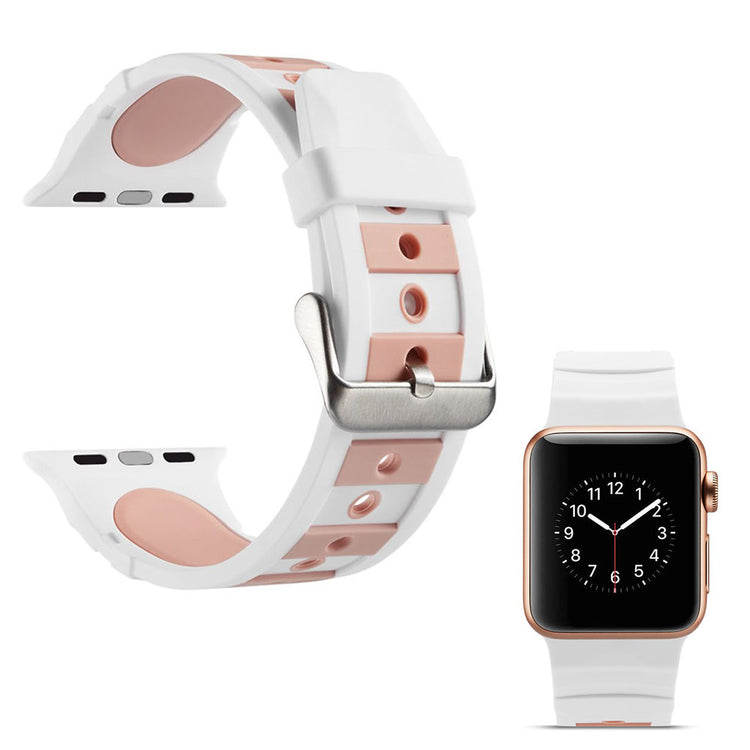 Superflot Apple Watch Series 4 40mm Silikone Rem - Flerfarvet#serie_8