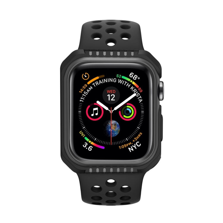 Apple Watch Series 4 40mm Fleksibel Silikone Bumper  - Sort#serie_8