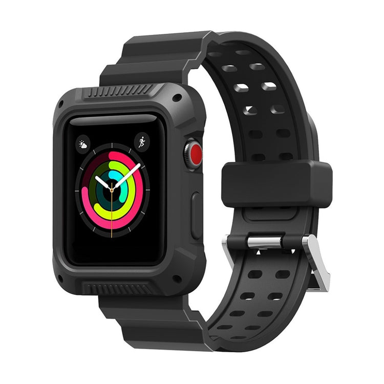 Vildt kønt Apple Watch Series 4 40mm Silikone Rem - Sort#serie_4