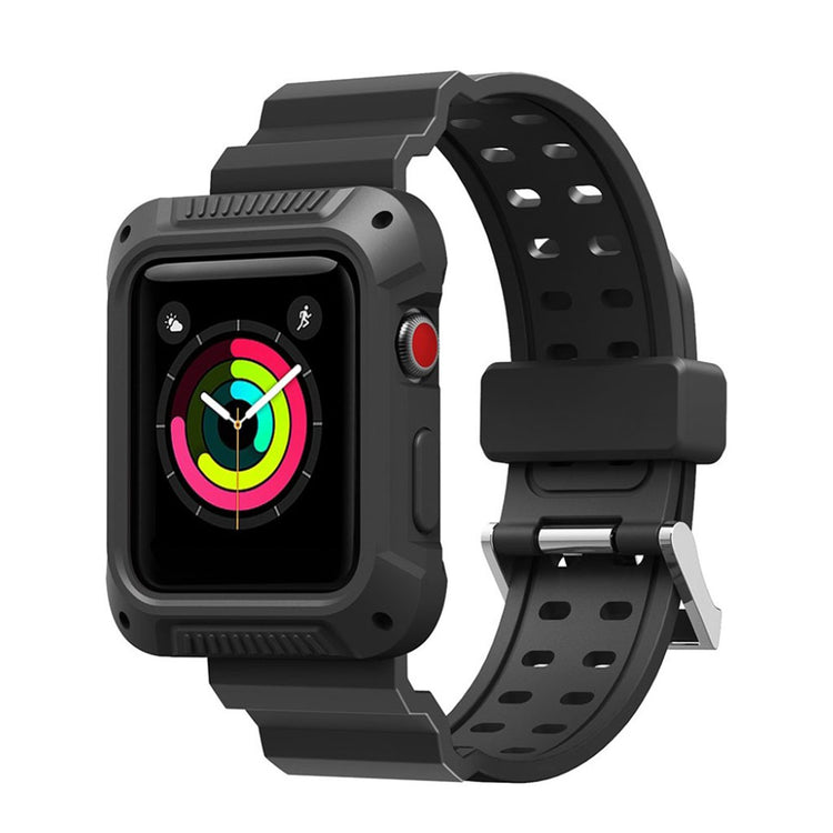 Vildt kønt Apple Watch Series 4 40mm Silikone Rem - Sort#serie_4