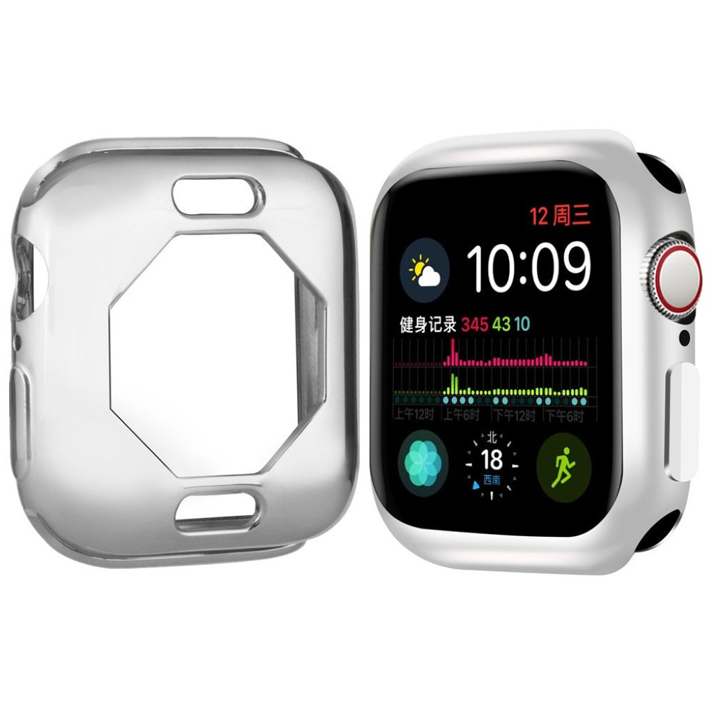 Meget Fed Apple Watch Series 4 40mm Silikone Cover - Sølv#serie_2