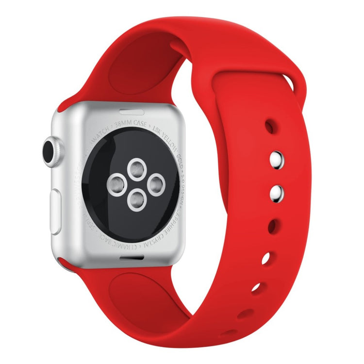 Vildt nydelig Apple Watch Series 4 40mm Silikone Rem - Rød#serie_4