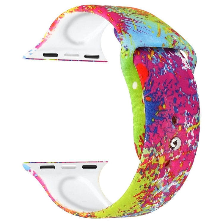 Godt Apple Watch Series 4 40mm Silikone Rem - Flerfarvet#serie_2