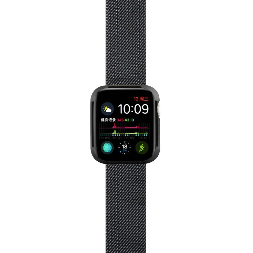 Flot Apple Watch Series 4 40mm Silikone Cover - Sort#serie_1