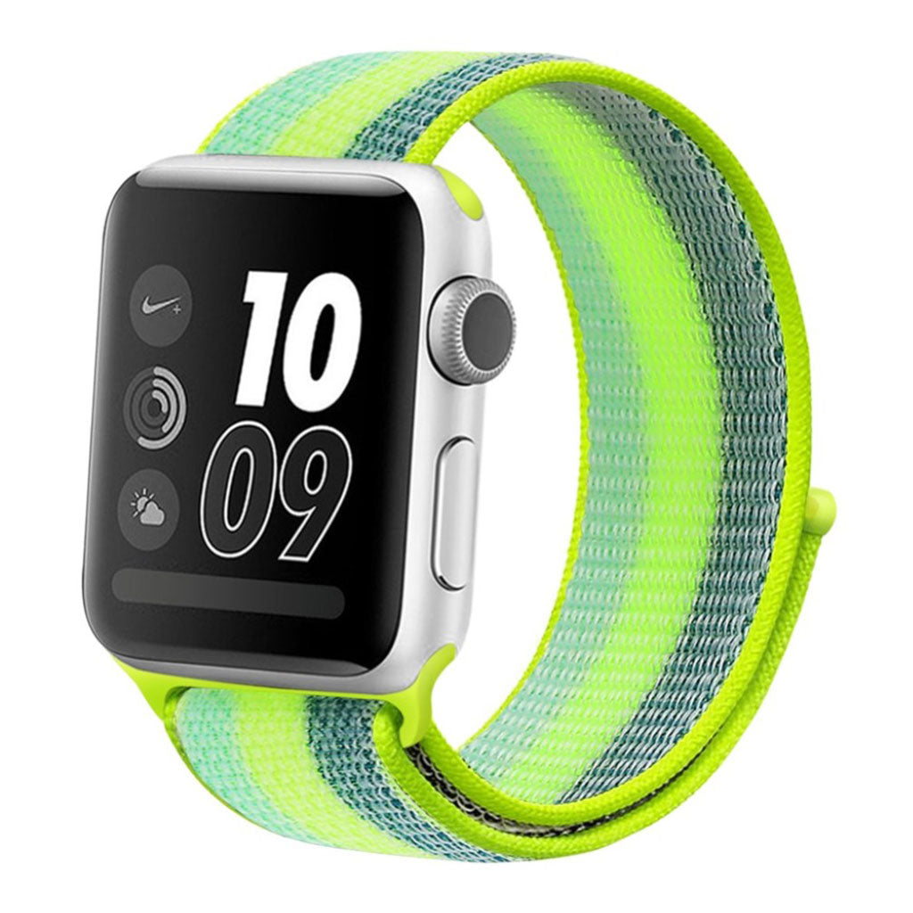 Meget sejt Apple Watch Series 4 40mm Nylon Rem - Grøn#serie_1