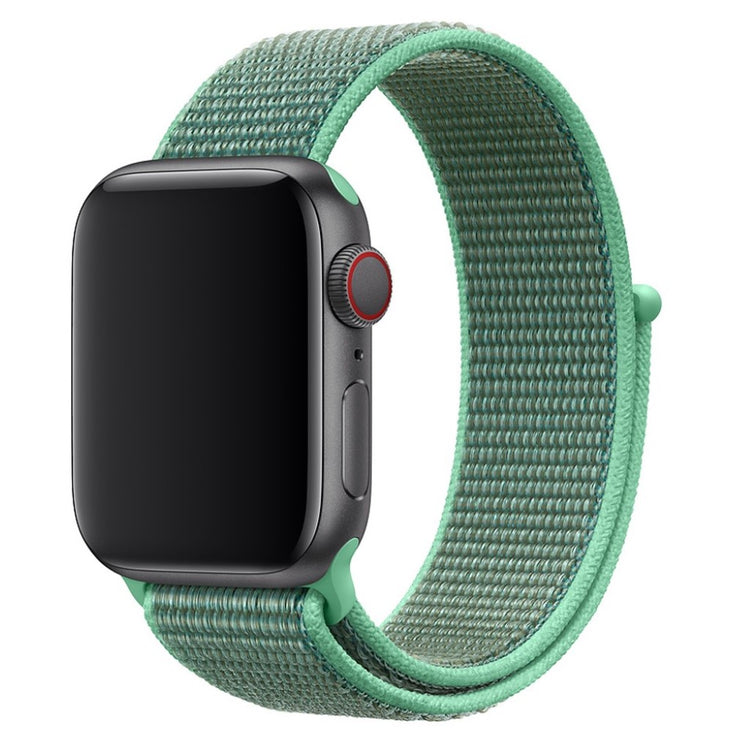 Rigtigt holdbart Apple Watch Series 4 40mm Nylon Rem - Grøn#serie_1