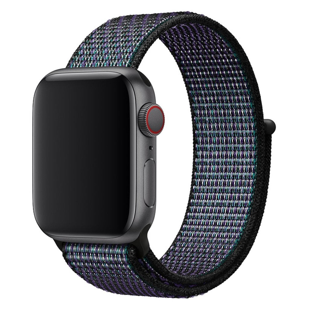 Rigtigt holdbart Apple Watch Series 4 40mm Nylon Rem - Blå#serie_3